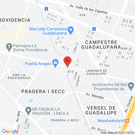 Veterinaria Bazan map