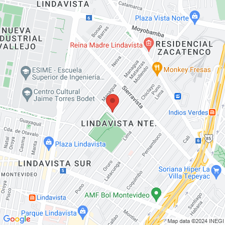 Sedalaser Spa Lindavista map