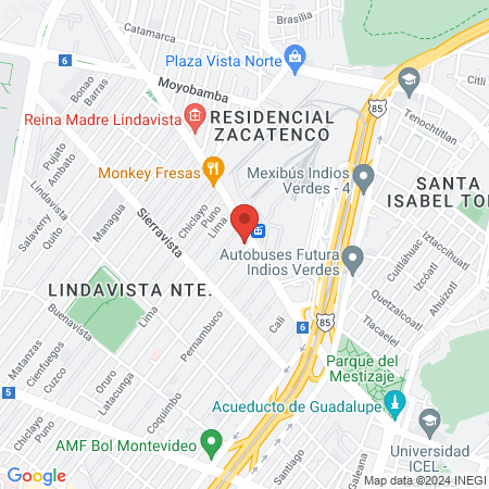 Body Essence Lindavista map