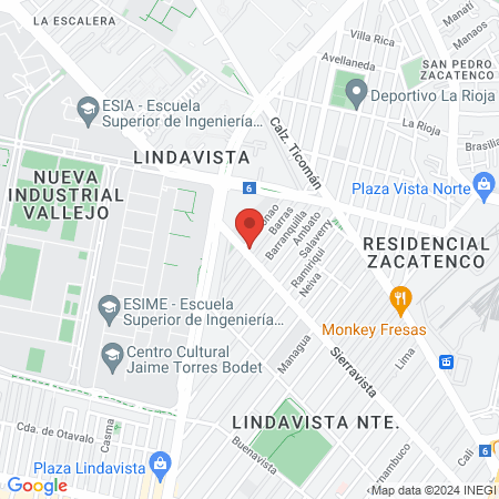 Barbería Club 1978 Lindavista map