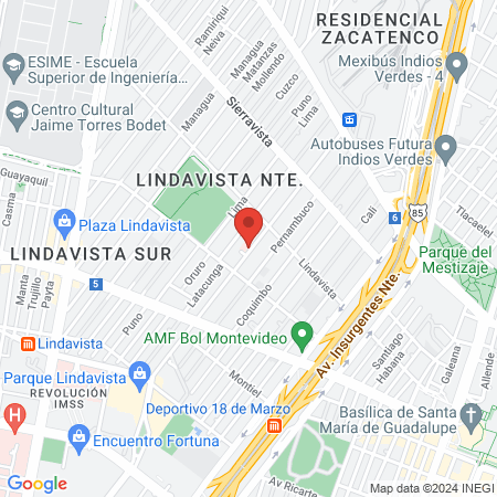 Hospital de especialidades Mig map