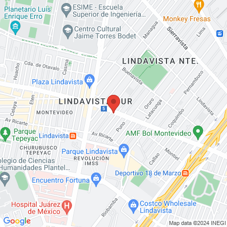 La Clínica Dental (Lindavista) map