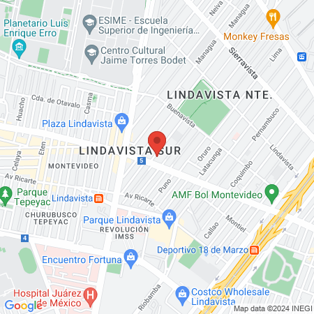 Aliados pro Salud map