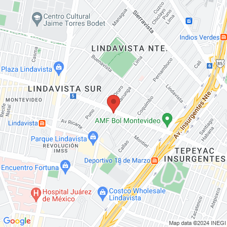 DENTISTA DE NIÑOS LINDAVISTA map