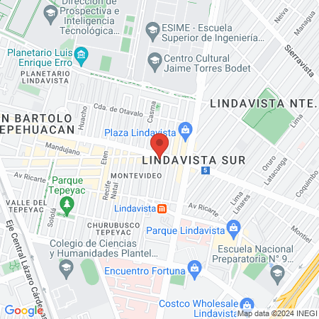 Centro Auditivo Lindavista map