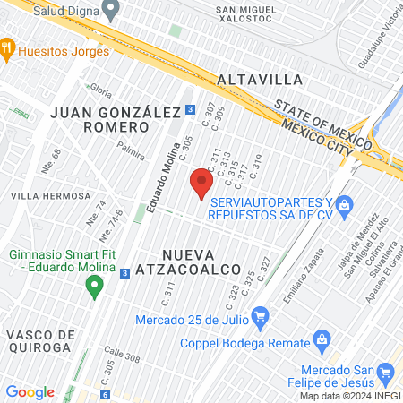 Nueva Dental map