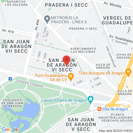 Dr. Víctor Manuel Reyes Macias, Oftalmólogo map