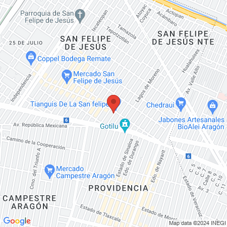 Torres Gym San Felipe de Jesus map