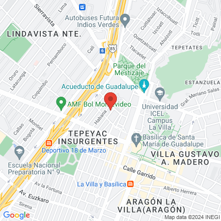 Dra. Brenda Ruiz Flores, Proctólogo map