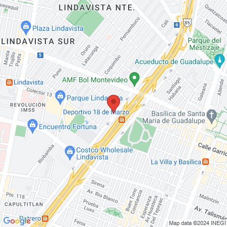 Dental Lindavista map