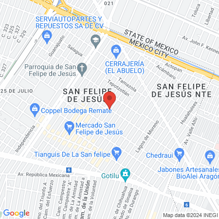 Chulos y bonitas map