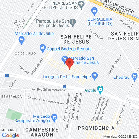 Dra. Yazmin Nava map