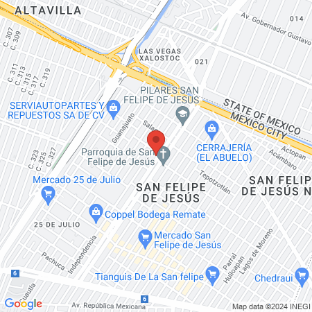 DENTAL TURQUESA SAN FELIPE map