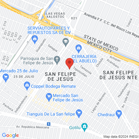 Dr. Rodolfo Alarcon map