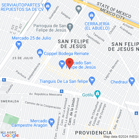 CONSULTORIO DEL PIE map