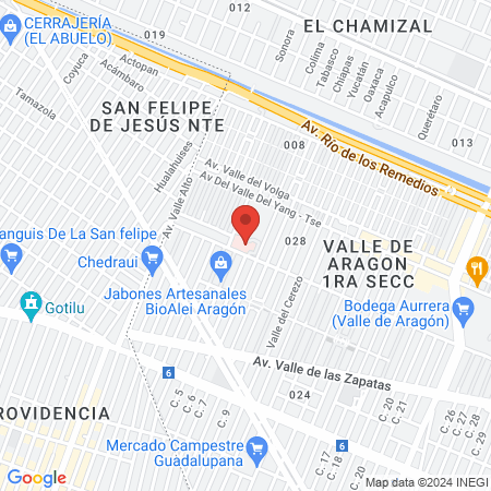 ISSSTE Clinica de Medicina Familiar Valle de Aragón map