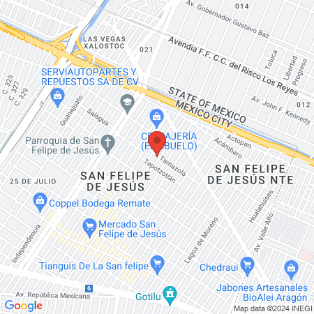 CLINICA VETERINARIA LOS PALOMOS map