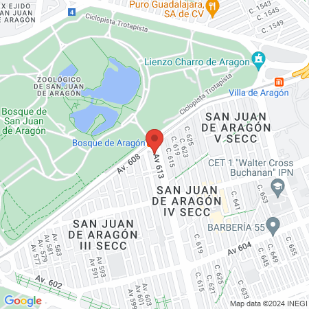 Dra. Ma. Luisa Delgado Montes map