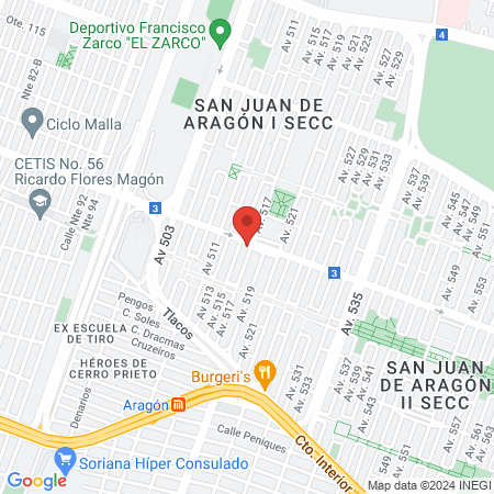 She Lashes Aragón map