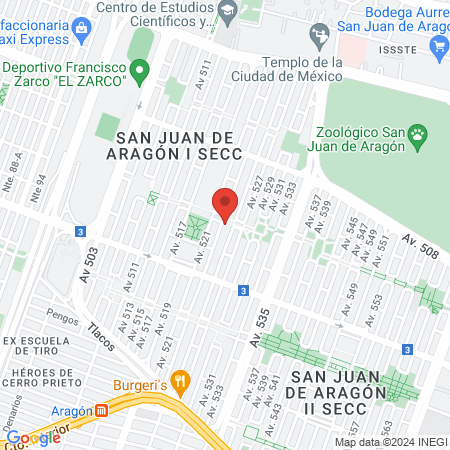 Mi consultorio dental Aragón map