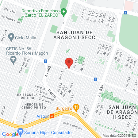 Castellanos Vazquez Alfonso map