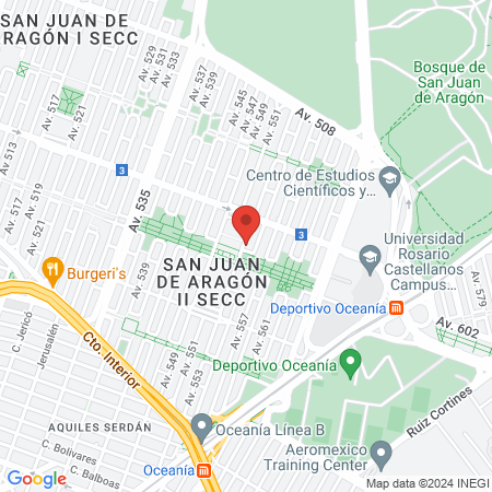 Estética San Juan map