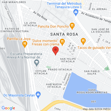 New Fit Ixtacala map