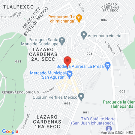 Dra. María Elena Sánchez Mora map