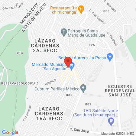 Laboratorio Azteca map