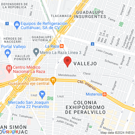 Estetica Unisex De Vidal map