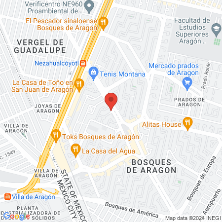 BEAUKORPO SPA sucursal Bosques de Aragón map