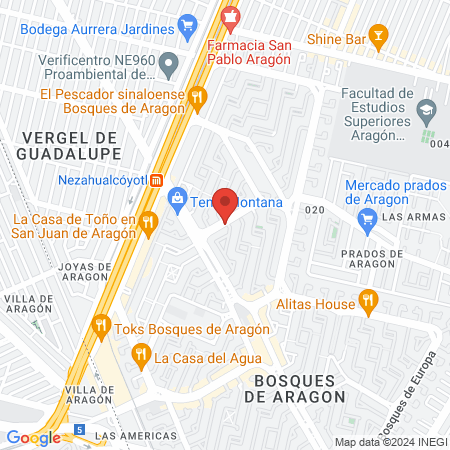 Salon Aerobico Miss Morfin map