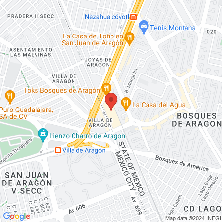 Podologia plaza bosques Aragon map