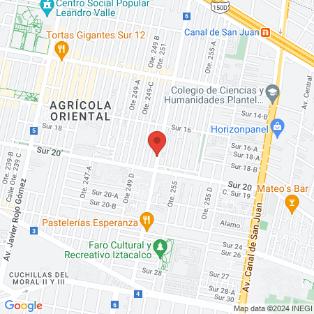 peluqueria Oriente map