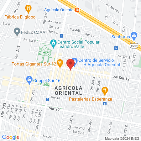 Maya Dental - Agrícola Oriental map