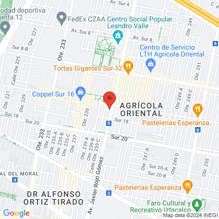 Dr. José Alfredo Preciado Aguiar, Gastroenterólogo map