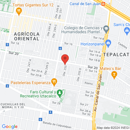 Terapia Energética Cuántica GEORGINA Alcantara map