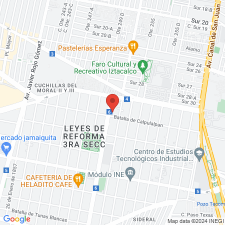 MASAJES TERAPEUTICOS map