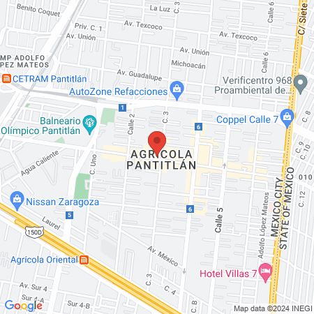 Estética Lupita map