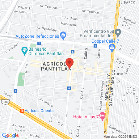 Tulip Dent Mexico City map