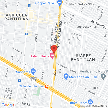 Hospital Santa Rosa map