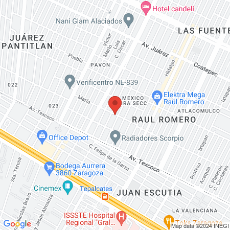 Fisioterapia y rehabilitación Moseua map