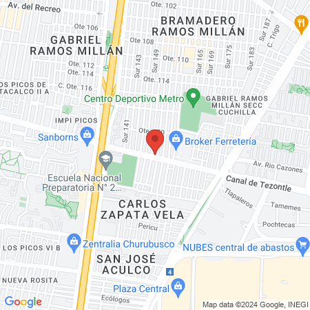 ALTAMIRANO Barbería map