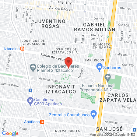 Gimnasio Urbano map