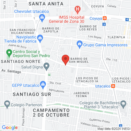 Estética Leville Jeune map