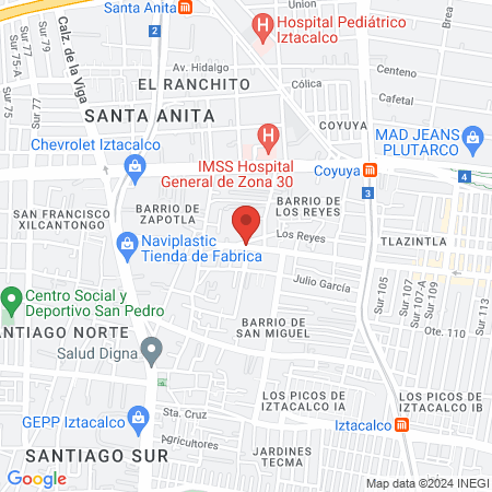 Sicario Barber Iztacalco map