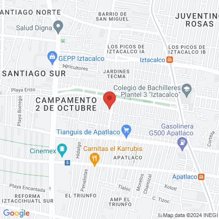 Centro de Salud T-III Campamento 2 de Octubre map