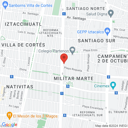 Villa Del Carbon map