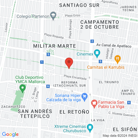 Fisioterapeuta Joseline Frola map