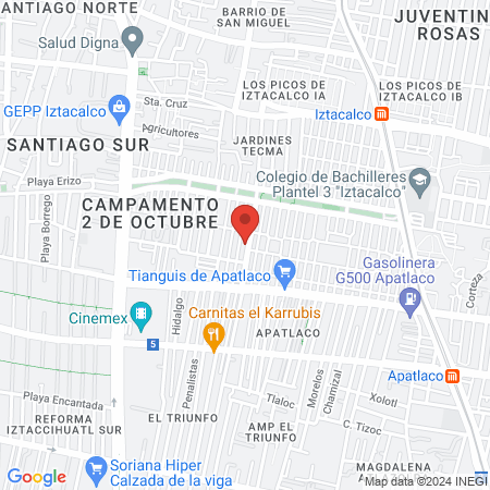 veterinaria 2 de octubre map